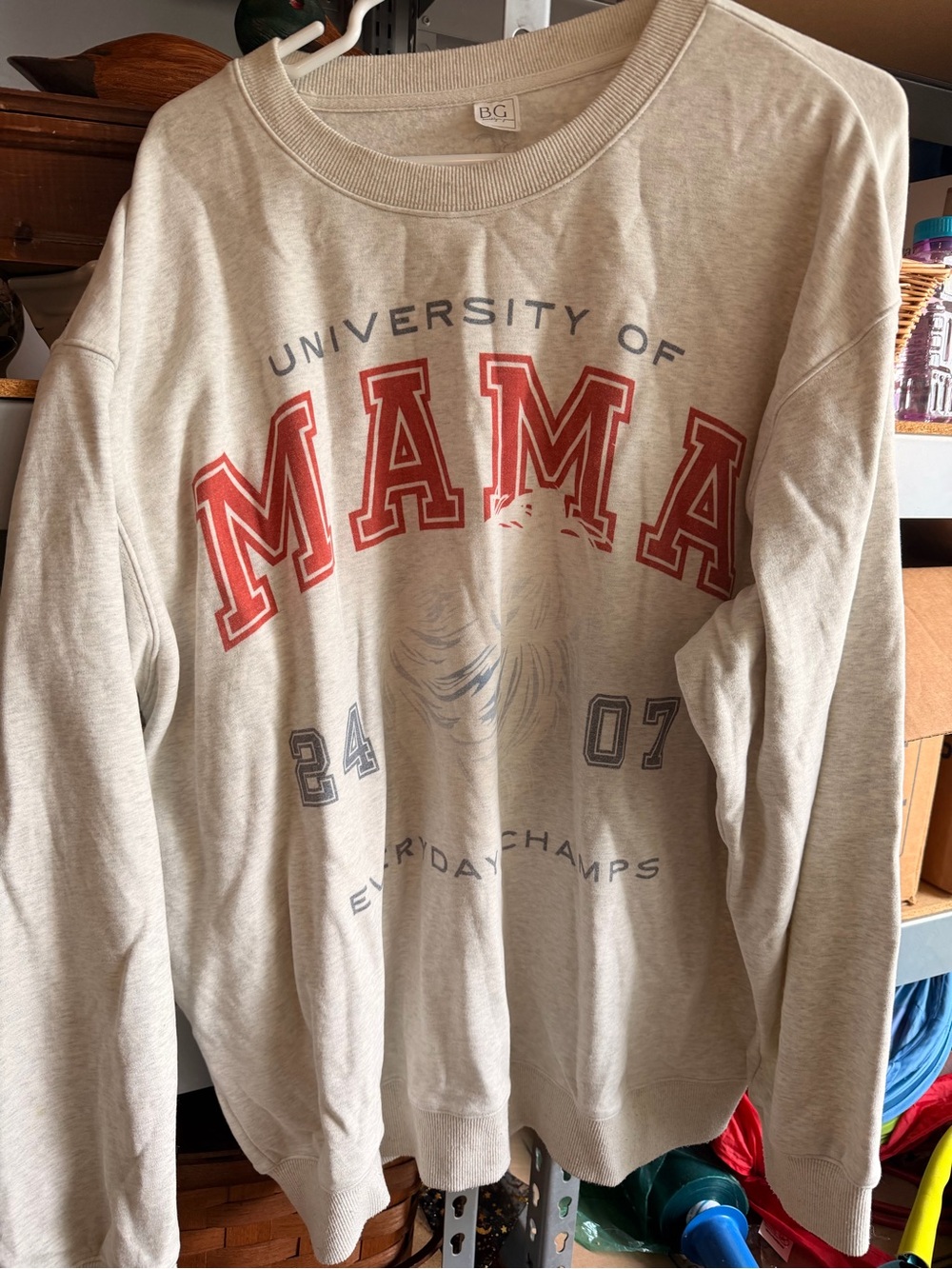 Brooklyn Grace "University of Mama” Graphic Sweatshirt - Soft Women’s Sweater XL
